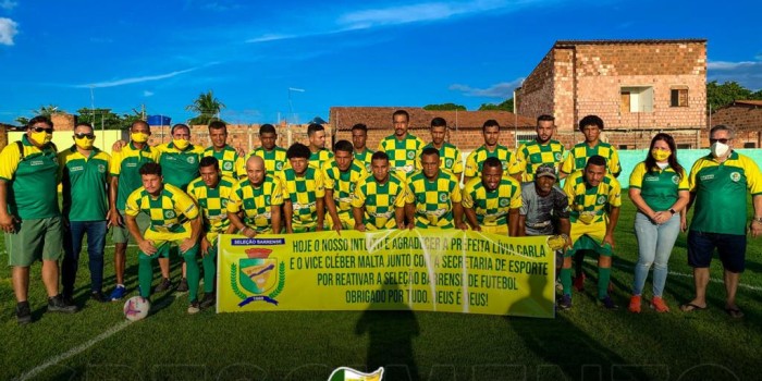 Depois de 16 anos a Seleção Barrense volta a campo com apoio da Prefeitura da Barra de Santo Antônio
