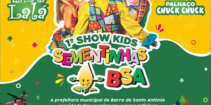 PREFEITURA DA BARRA DE SANTO ANTÔNIO REALIZARÁ FESTA EM COMEMORAÇÃO AO DIA DAS CRIANÇAS EM SANTA LUZIA