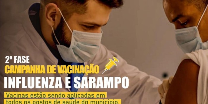 Saúde: Prefeitura da Barra de Santo Antônio realiza 2.ª etapa da Campanha de Vacinação contra Influenza e Sarampo