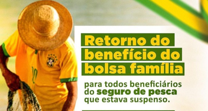  Pescadores beneficiários do Auxílio Brasil (Bolsa Família) voltam a receber nesse mês de novembro