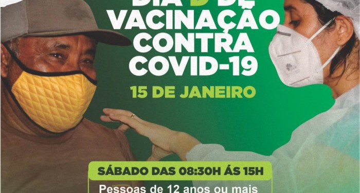 Prefeitura da Barra de Santo Antônio realiza neste sábado (15) 'Dia D' de vacinação contra Covid