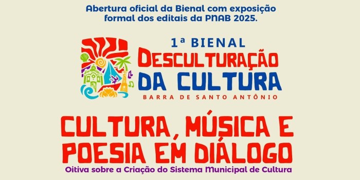 Prefeitura de Barra de Santo Antônio promove 1ª Bienal e reafirma compromisso com a valorização das expressões populares
